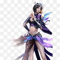 游戏人物女子美女装饰