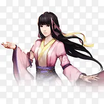 卡通立绘古装女子