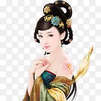 彩绘立绘刺青女子美女