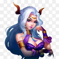 游戏原画妖异女子