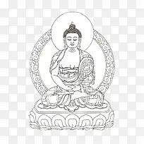 手绘佛