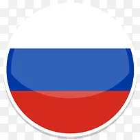 俄罗斯Flat-Round-World-Flag-icons