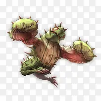 合成创意仙人掌怪兽