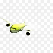 高清创意黄色的飞机摄影