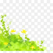 绿色花朵美景设计