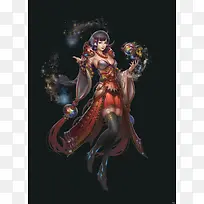 红色性感游戏人物