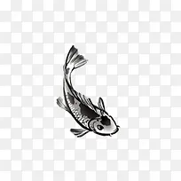 水墨锦鲤