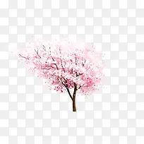 粉色星光树木