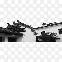 黑色中国风江南建筑