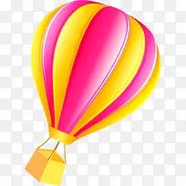 粉黄色氢气球海报