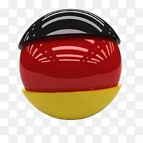 德国国旗图案主题球形