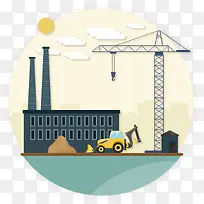 扁平化城市建设场景