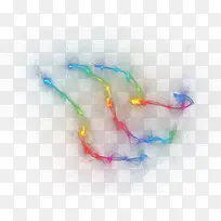 彩色光线光效海报背景