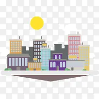 矢量扁平化建筑