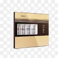 产品实物金色净水器