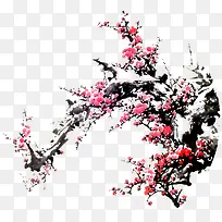 水墨画梅花设计