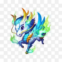 白色龙马游戏素材