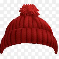 红色毛线帽子