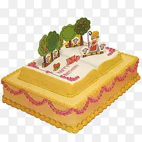 生日蛋糕黄色蛋糕