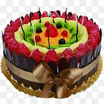圆形水果蛋糕设计