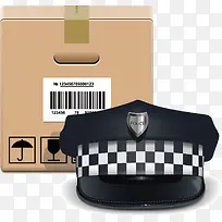 警察帽子矢量素材