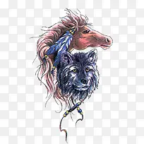 手绘纹身图案
