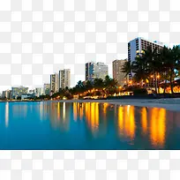 夏威夷火奴鲁鲁夜景