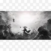武侠类网游宣传海报