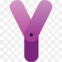 紫色字母有y