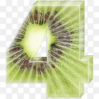 猕猴桃数字4