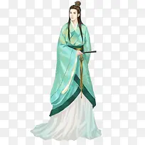 淡绿色衣服绿衣美男