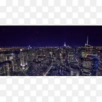 城市建筑夜景情绪