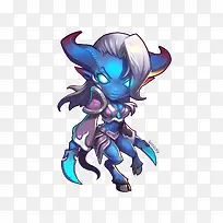 游戏里蓝色面部人物