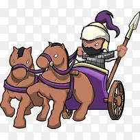 士兵坐骑刀刃紫色