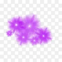 紫色艺术小花图片