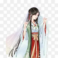 彩绘立绘披风美女
