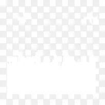 白底建筑群矢量