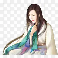 古装清秀美女游戏立绘
