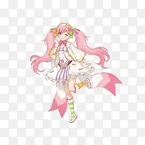 立绘动漫白裙女孩