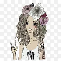 花仙子女孩