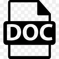 DOC文件格式图标