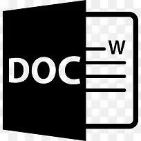 DOC文件格式符号图标