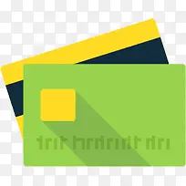 信贷卡Green-Flat-icons