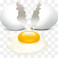 破碎的鸡蛋蛋黄图标