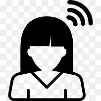 女孩图标
