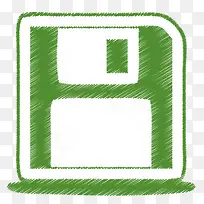 硬盘绿色拉丝图标
