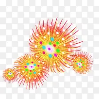 党建卡通璀璨烟花