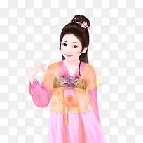 粉裙清秀小女孩