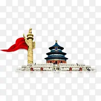 北京天坛柱子
