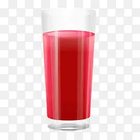 红色杯装山楂汁饮料